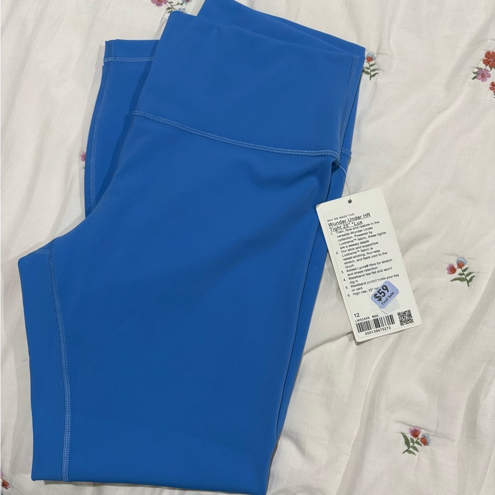 Lululemon Blue Wunder Under size 12